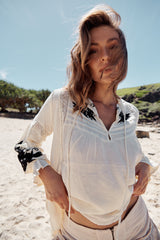 Tusalossa Embroidered Top- Free People