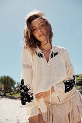 Tusalossa Embroidered Top- Free People