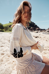 Tusalossa Embroidered Top- Free People