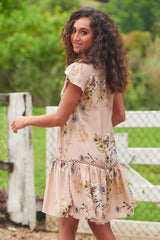 Jess Dress - Peach Tea