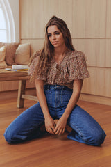 Beatrice Top- Peach ~ Free People