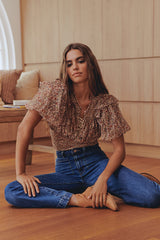 Beatrice Top- Peach ~ Free People