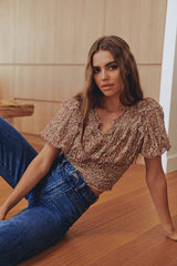 Beatrice Top- Peach ~ Free People