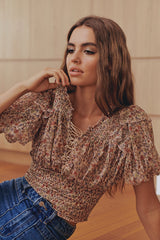 Beatrice Top- Peach ~ Free People