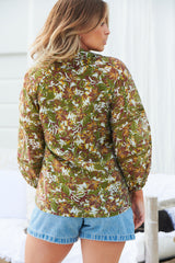 FLORAL IN DISGUISE Blouse ~ MOS the label