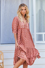 Monday Midi Dress - Coral Eden