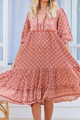 Monday Midi Dress - Coral Eden