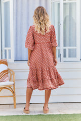 Monday Midi Dress - Coral Eden