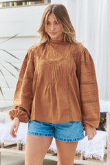 LOOM BLOUSE- Butterscotch ~ MOS the label