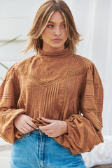 LOOM BLOUSE- Butterscotch ~ MOS the label