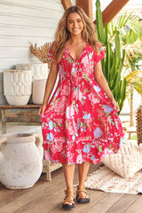 Slate Dress - Cerise