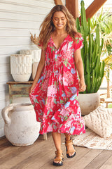 Slate Dress - Cerise