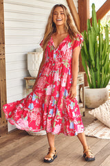 Slate Dress - Cerise