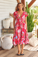 Slate Dress - Cerise