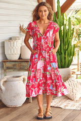 Slate Dress - Cerise