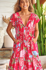 Slate Dress - Cerise