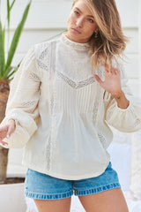 LOOM BLOUSE- Unbleached ~ MOS the label