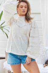 LOOM BLOUSE- Unbleached ~ MOS the label