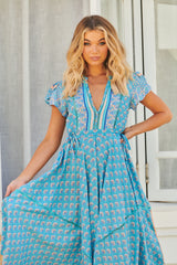 Asher Maxi Dress - Sea Eden