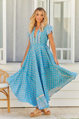 Asher Maxi Dress - Sea Eden