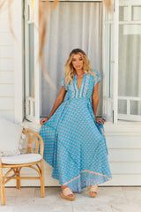 Asher Maxi Dress - Sea Eden