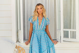 Asher Maxi Dress - Sea Eden