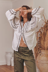 Fabienne Blouse - Light Chalk