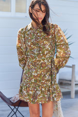 FLORAL Disguise MINI DRESS ~ MOS the label