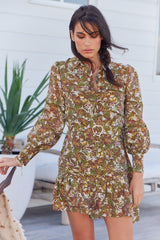 FLORAL Disguise MINI DRESS ~ MOS the label