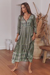 Carina Dress - Meadow Green