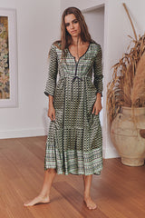 Carina Dress - Meadow Green