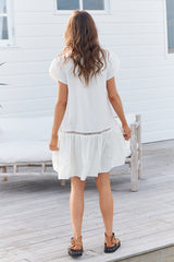 Jess Dress - White Poppy
