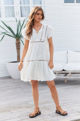 Jess Dress - White Poppy