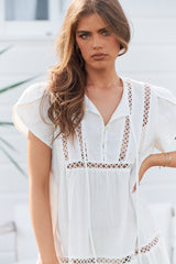 Jess Dress - White Poppy