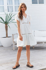 Jess Dress - White Poppy