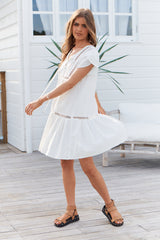 Jess Dress - White Poppy