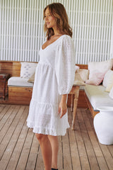 Shaye Mini Dress - White Te Amo