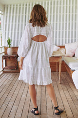 Shaye Mini Dress - White Te Amo