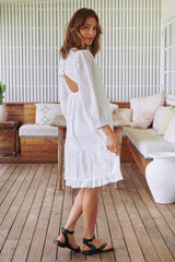 Shaye Mini Dress - White Te Amo