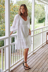 Shaye Mini Dress - White Te Amo
