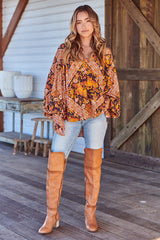 Folk Blouse - Lantana