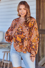 Folk Blouse - Lantana