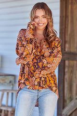 Folk Blouse - Lantana
