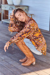 Folk Blouse - Lantana