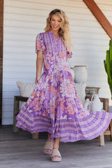 Yoli Maxi Dress - Purple Rain