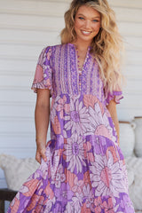 Yoli Maxi Dress - Purple Rain