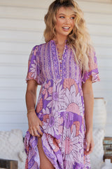 Yoli Maxi Dress - Purple Rain