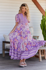 Yoli Maxi Dress - Purple Rain
