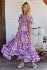 Yoli Maxi Dress - Purple Rain