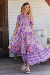 Yoli Maxi Dress - Purple Rain